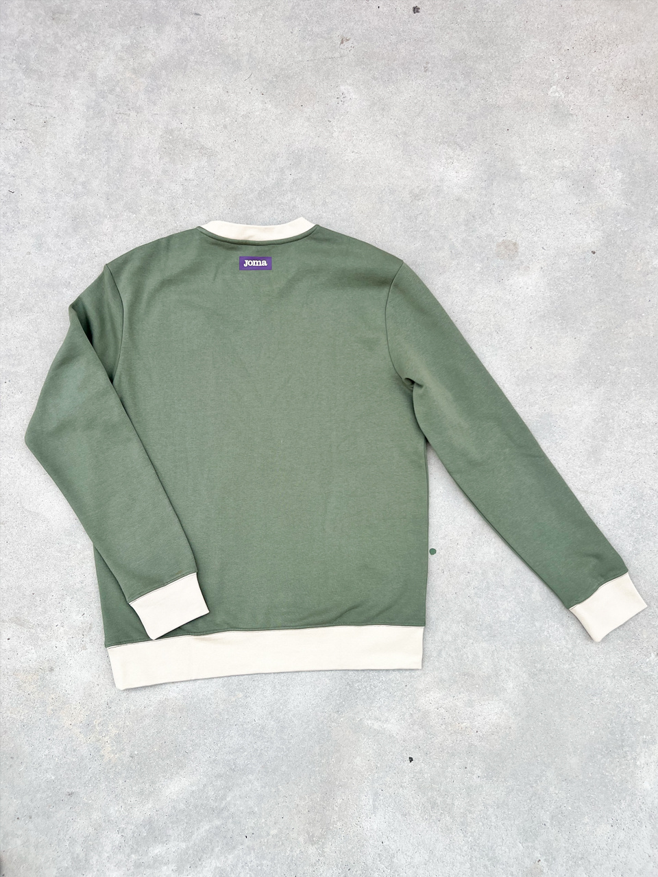 Sudadera retro cuello redondo