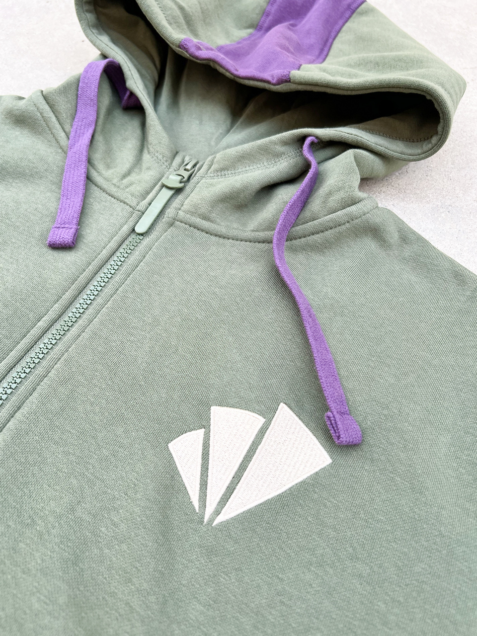 Sudadera retro cremallera